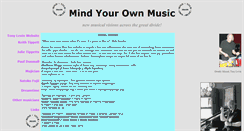 Desktop Screenshot of mindyourownmusic.co.uk